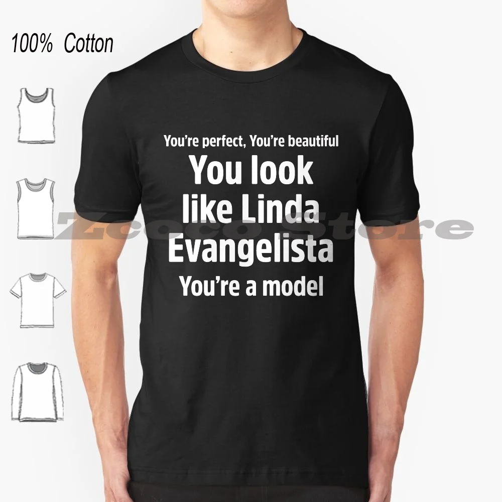Sembra Linda Evangelista Aja Valentina 100% Cotone Uomo E Donna T-Shirt Moda Morbida Rupauls Drag Drag Queens Aja