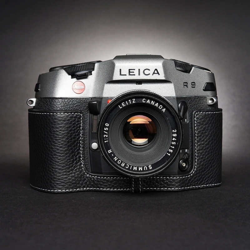 Nuova Fotocamera Per Foto Da Lavoro Manuale Custodia In Vera Pelle Di Vacchetta Per Custodia Protettiva Per Fotocamera Leica R8 R9