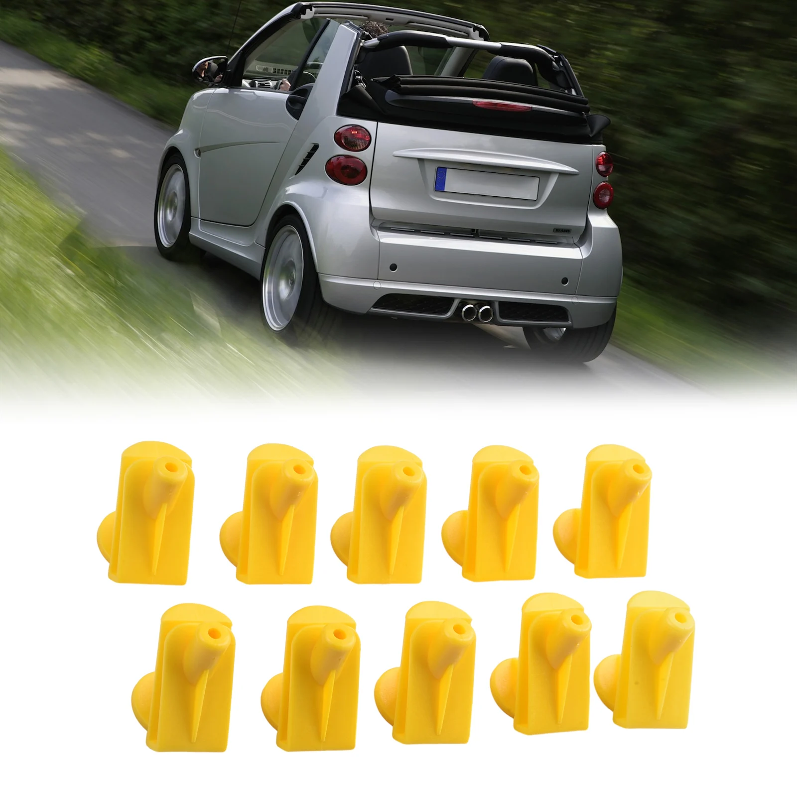10 Pz/Set Motore Undertray E Underbody Shield Clips Motore Undertray & Underbody Shield Clips Kit Per Smart Fortwo 450 451