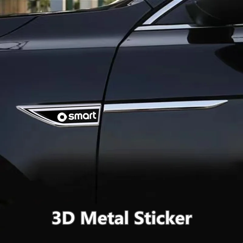 3D Car Door Car Body Adesivo Protettivo In Metallo Parafango Per Auto Distintivo Della Lama Laterale Per Smart Fortwo Forfour 453 451 450 Accessori