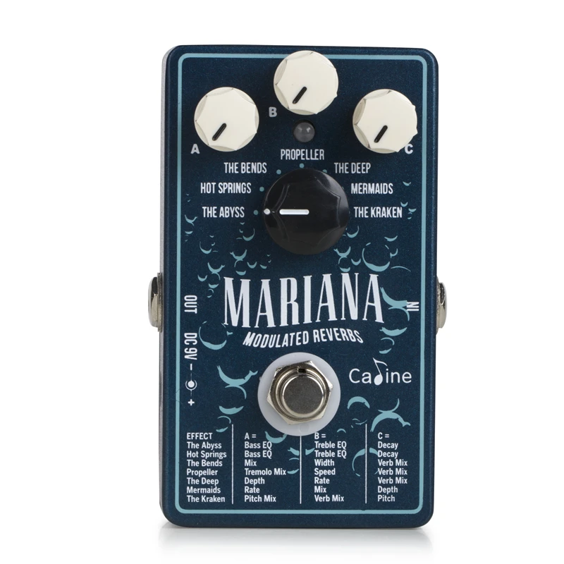 Caline Cp-507 Mariana Modulato Reverb Chitarra Digitale Effetto Pedale Accessori Per Chitarra