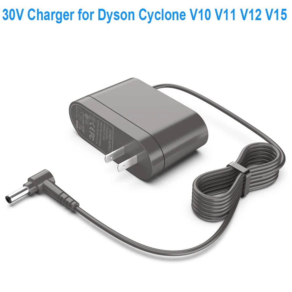 Caricabatterie Per Dyson V10 V12 V15 Sv12 Sv22 Absolute Animal Motorhead Aspirapolvere Senza Fili 30.45V 1.1A Adattatore Di Alimentazione