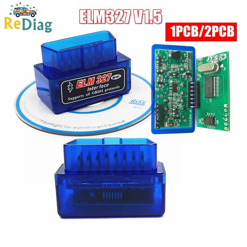 Top Hardware V1.5 Chip Muslimelm327 Lettore Di Autocode V1.5 Compatibile Con Bluetooth Super Mini Elm 327 Funziona Su Android Symbian