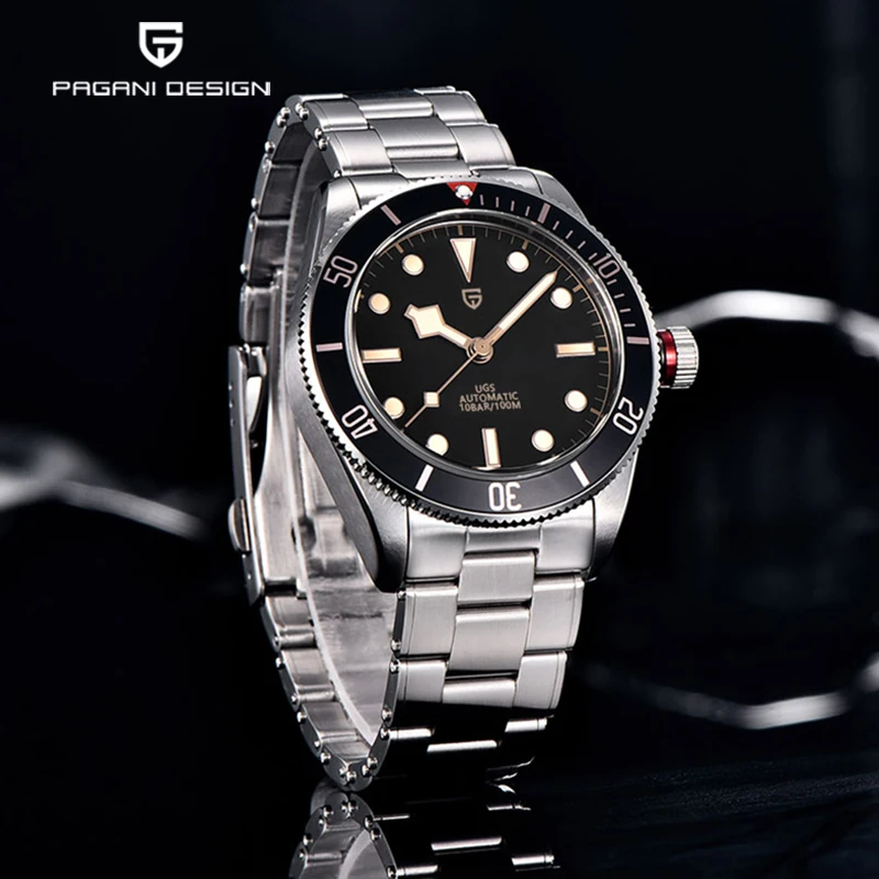 Pagani Design Bb58 Vintage Automatic Business Cronografo Zaffiro Orologi Da Uomo Nh35 100M Resistente All'Acqua Relogio Masculino 2023