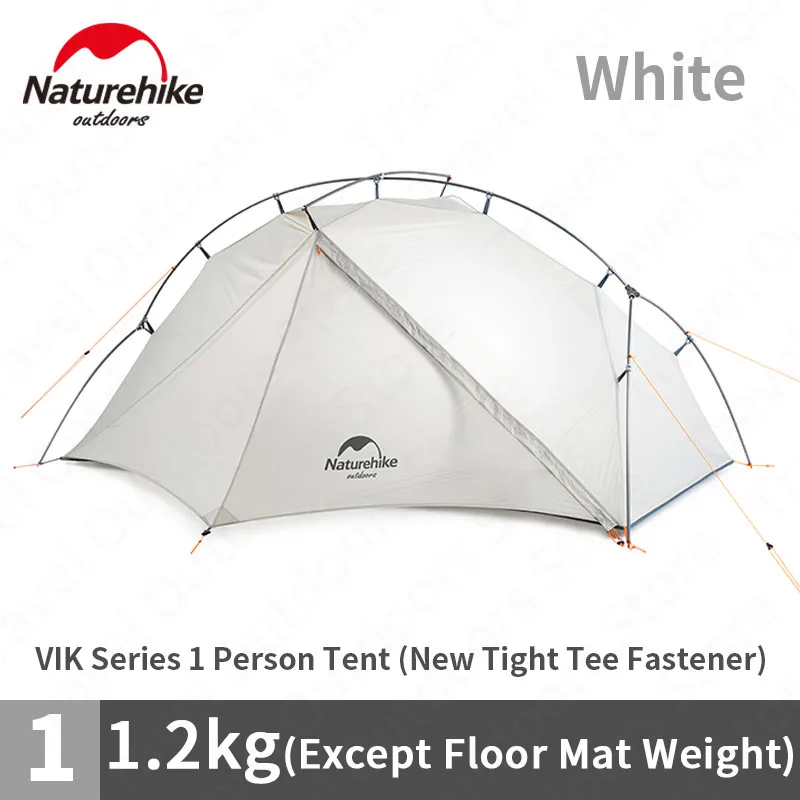 Naturehike Serie Vik Tenda 930G Tenda Da Campeggio 15D Silicone Nylon Palo In Alluminio Tenda Ultraleggera All'Aperto 1 Persona Tende Nh18W001-K