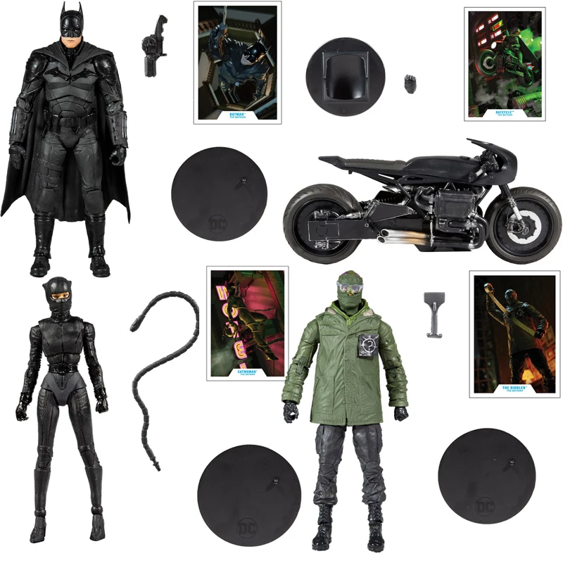 Mcfarlane Original Riddler The Batman Ver. Edward Nygma Catwoman Dc Multiverse Da Collezione Action Model Figure Anime Figure Toys