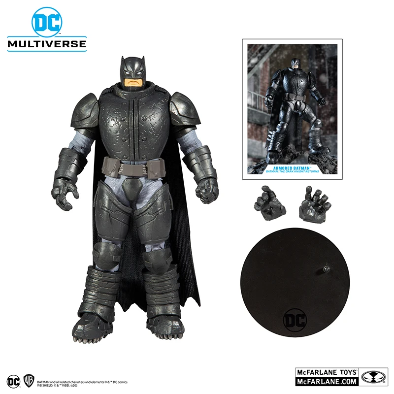 Spot Mcfarlane Dc Comic Doll Night Knight Heavy Armor Batman Action Figure Collection Model