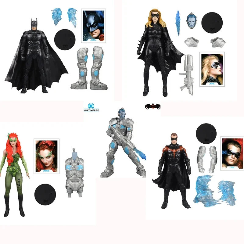 Mcfarlane Toys Batman Robin Wave Figures Batgirl Poison Ivy Action Figures 7 Pollici Originale In Stock Garage Collection Toys Gitf