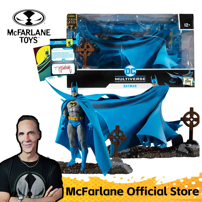 Mcfarlane Toys 1/10 Action Figure Batman Year Two Gold Label Dc Multiverse Model Doll Garage Kit