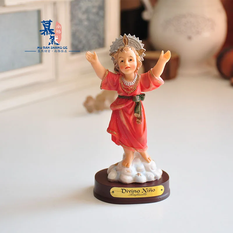 Resina Figura Mentale Sand Sand Table Game Box Court Therapy Little Jessus Angel