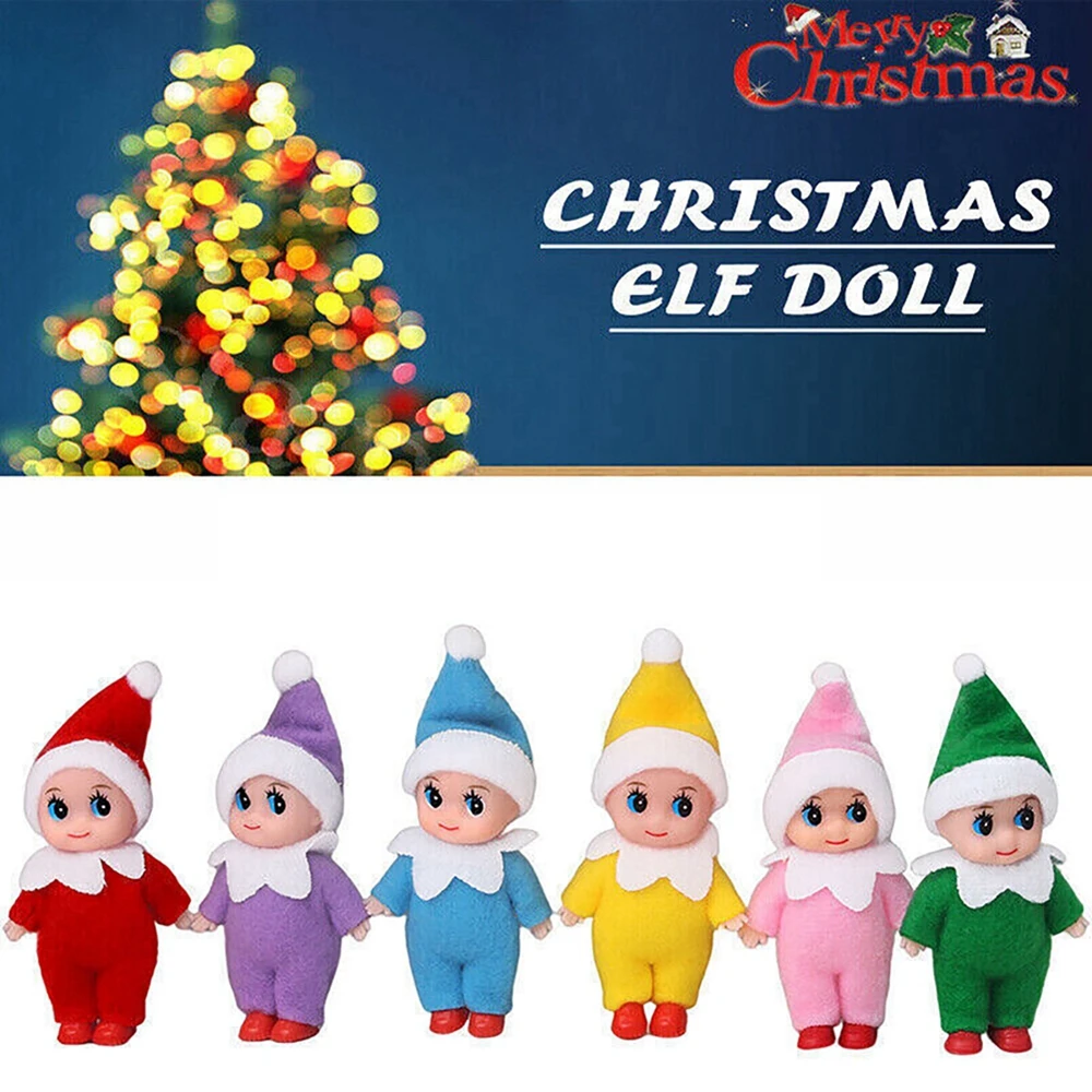 Bambola Elfo Di Natale 6 Piccoli Elfi Di Natale Accessori E Oggetti Di Scena Perfetti Per Elfo Divertenti Calendari Dell'Avvento E Stuffer Per Calze