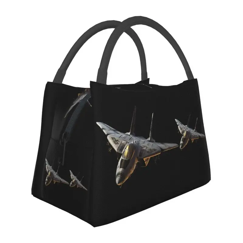 Top Gun Air Force Fighter Jets Borse Per Il Pranzo Con Isolamento Termico Borsa Per Il Pranzo Delle Donne Per Il Campeggio All'Aperto Conservazione De