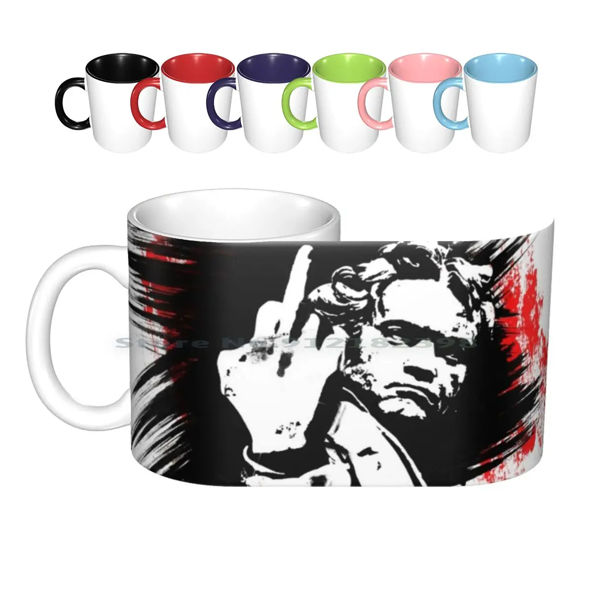 Tazze In Ceramica Beetle Fu Tazze Da Caffè Tazza Da Tè Al Latte Rachmaninoff Rachmaninov Rame Piano Fortepian Grand Steinway Rubinstein