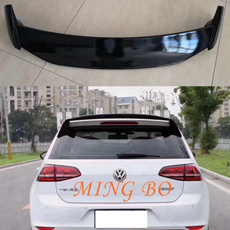 Per Volkswagen Polo Car Black Top Wing Roof Spoiler Materiale Abs 2010-2012