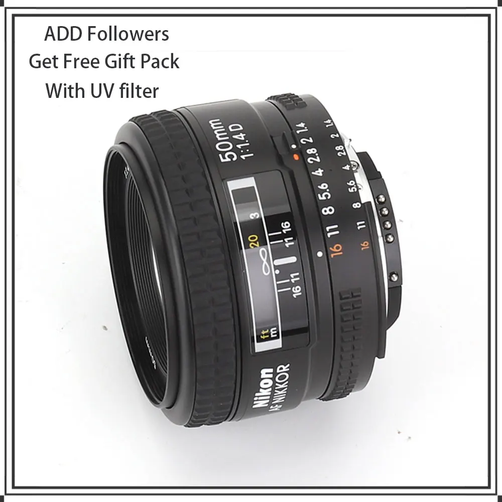 Obiettivo Dslr Nikon Af Fx Nikkor 50Mm F/1.4D Con Messa A Fuoco Automatica Per Fotocamere Dslr Nikon