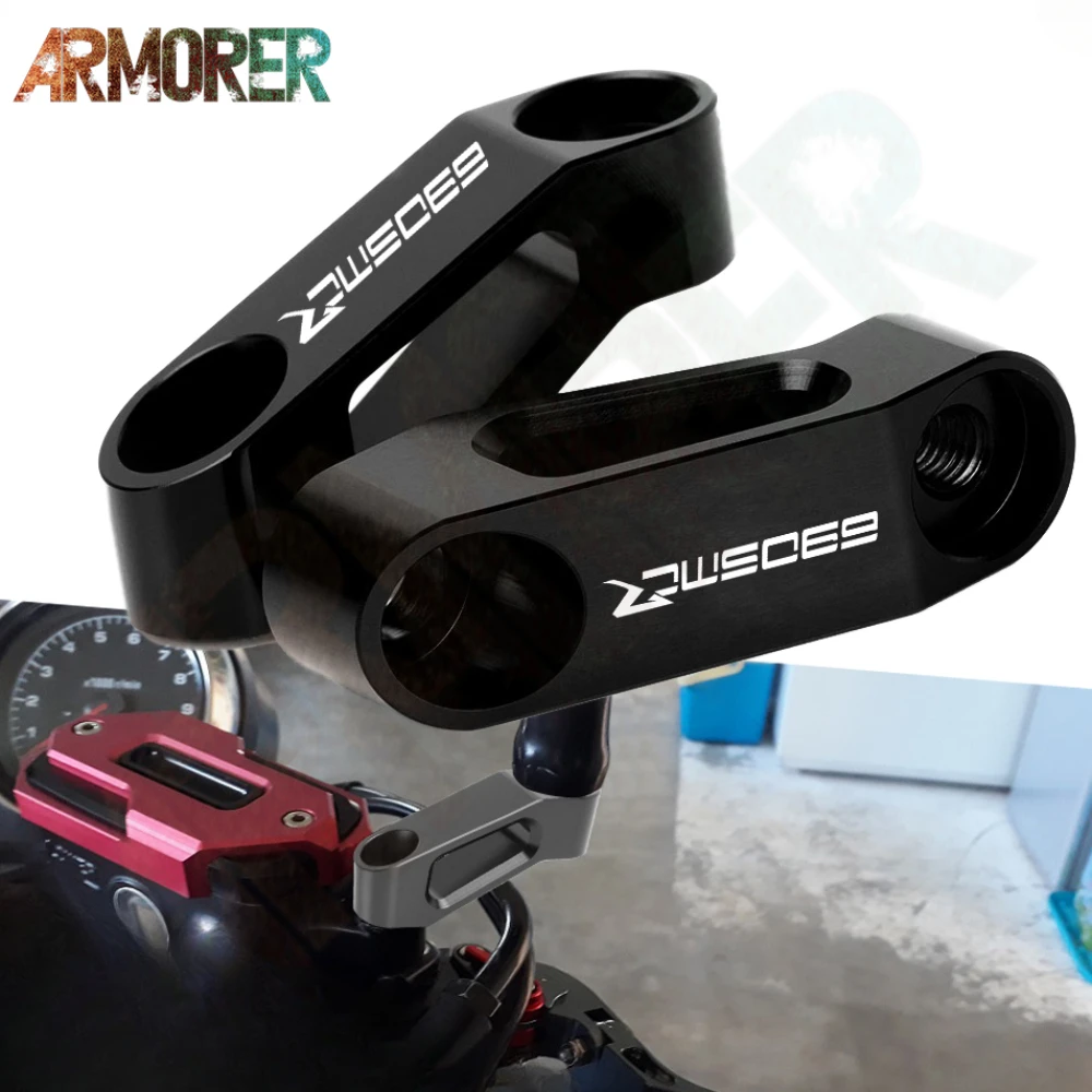 Accessori Moto Mirror Extend Riser Distanziatori Adattatore Di Estensione Per Ktm 690 Smc R 690 Smcr 690Smc R 690 Smcr 2009- 2021 2022