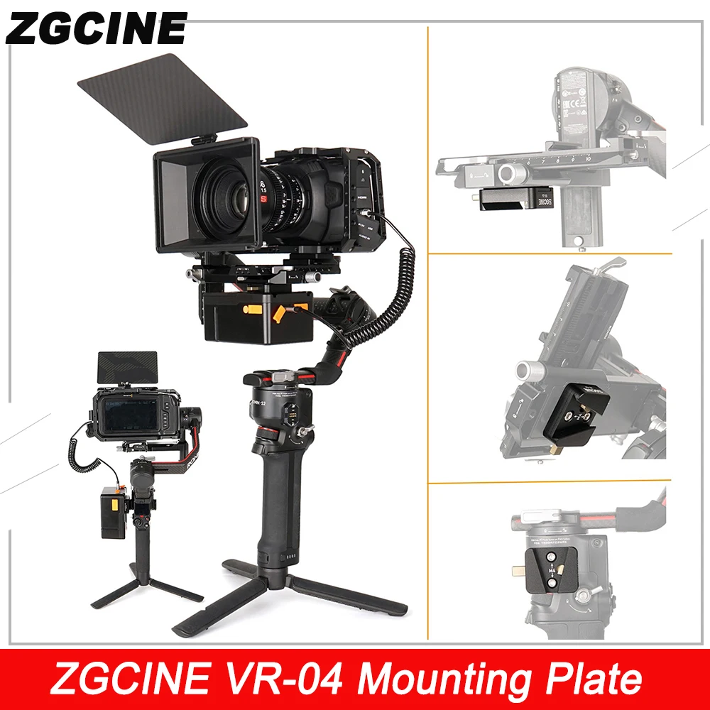 Zgcine Vr-04 Piastra Di Montaggio Per Ronin-S/Sc/Rs 2/Rsc 2