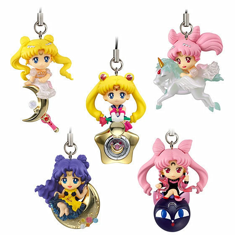 Mini Anime Beauty Q Version 5 Princess Moon Rabbit Pendant Doll Girl Toy Regali Decorativi