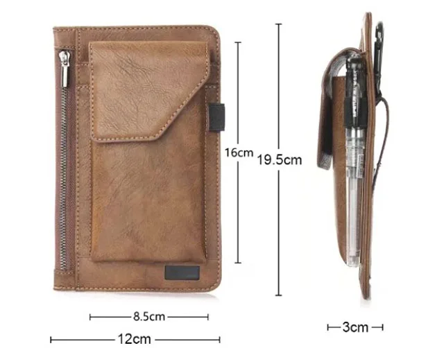 Hook Loop Cinghia Di Vita Del Sacchetto Dual Cassa Del Cuoio Del Telefono Per Xiao Mi Mi 8/Mi 8 Explorer, Rosso Mi K2 Pro, Per Motorola Moto Z4, Per N