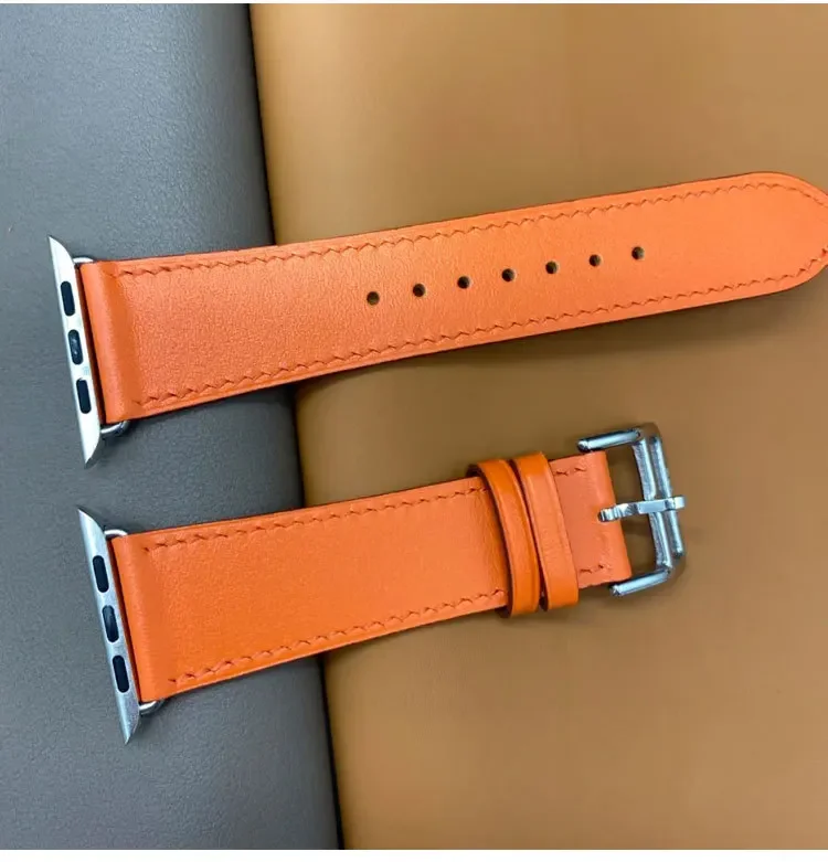 Adatto Per Apple Smartwatch Apple Watch 8/7/6/S9 Cinturino Herm È S Cucito A Mano 41-45Mm