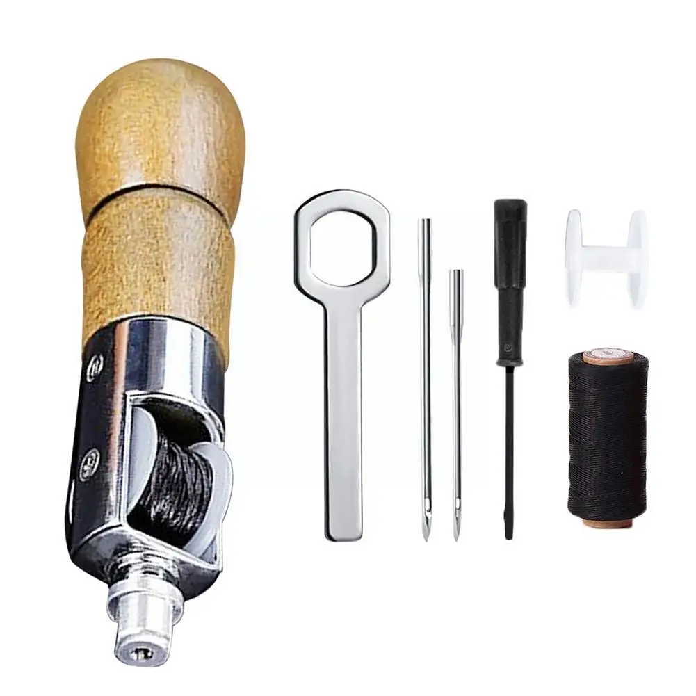 Kit Filo Punteruolo Per Cucire In Pelle Fai-Da-Te Macchina Da Cucire Manuale Cucitura Per Calzolaio Riparazione Strumento Artigianale Cucitrice Per Te