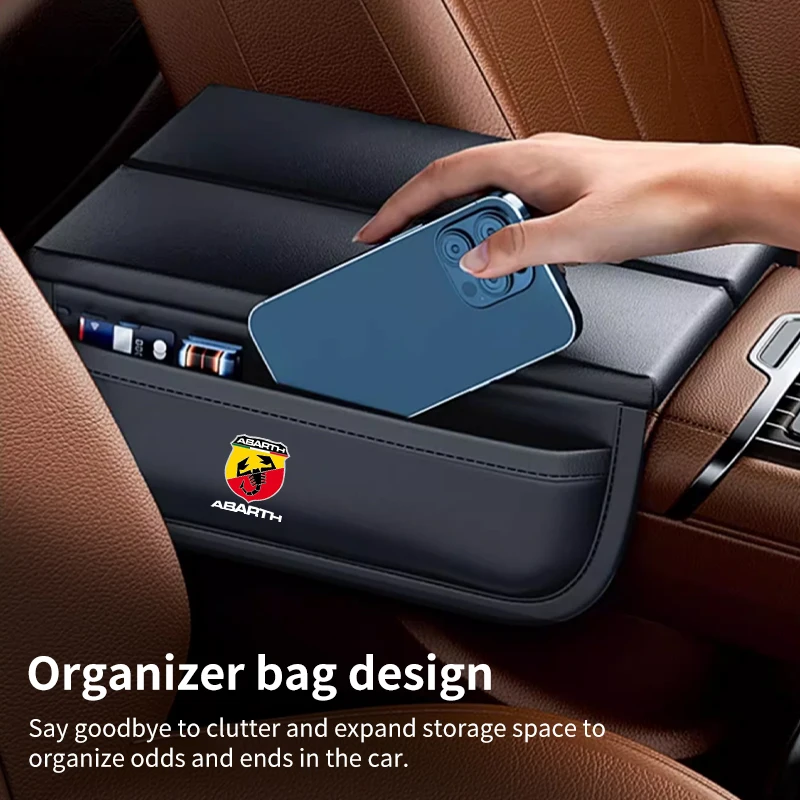 Auto Bracciolo Protector Pad Storage Bag Car Bracciolo Organizer Per Fiat 500 Abarth Punto Uno Tipo Stilo Astra Bravo Panda Freemont