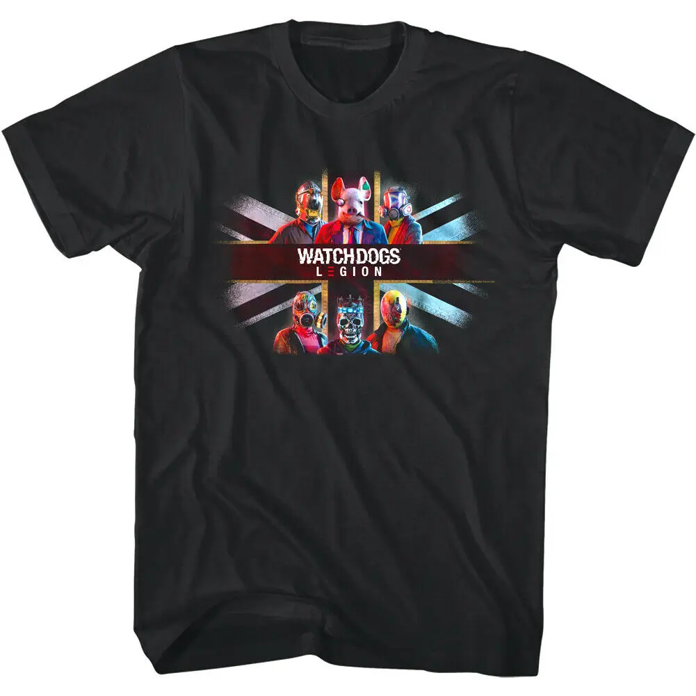 Watch Dogs Legion Collezione Di Maschere Per Maglietta Da Uomo Bandiera Britannica Ubisoft Union Jack