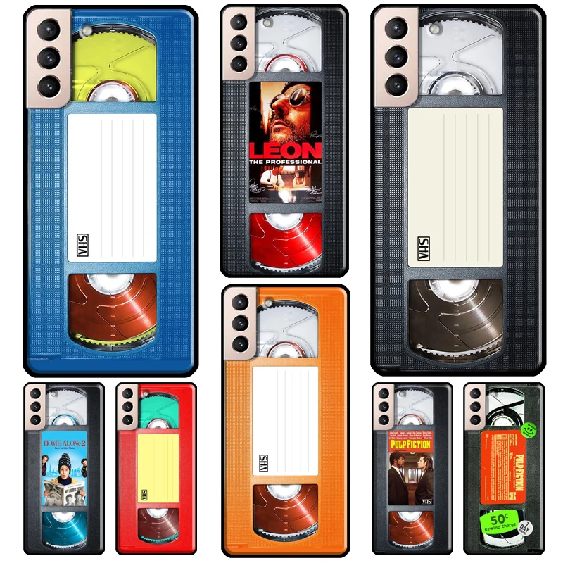 Vhs Tape Cassette Home Alone Custodia Per Telefono Per Samsung Galaxy S22 S21 Ultra Note 20 Note 10 S8 S9 S10 Plus S20 Fe Coque