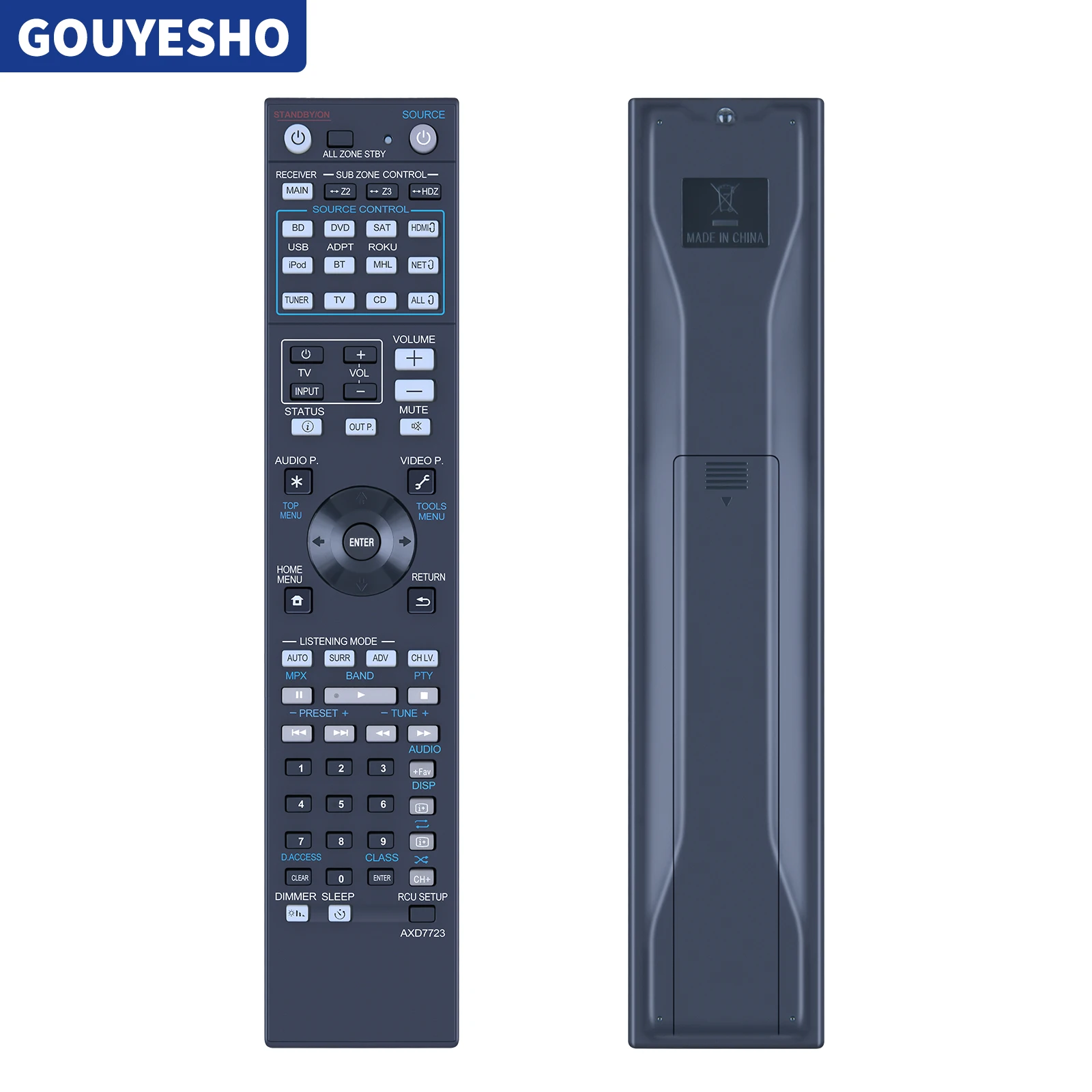 Nuovo Telecomando Per Pioneer Vsx-924 Vsx-924-K Vsx-924-S Axd7723 Nuovo Prodotto