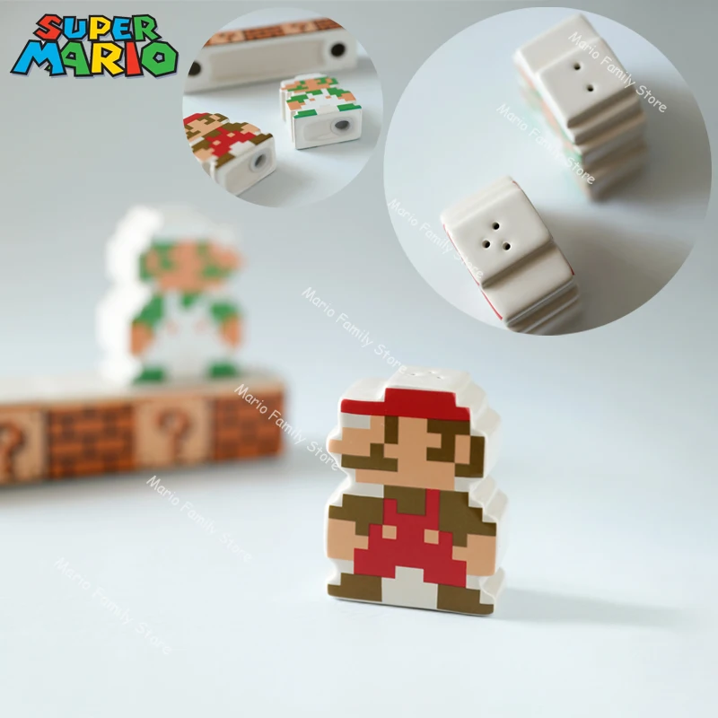 Super Mario Bros Pepper Shaker Bottle Barattoli Di Condimenti Da Cucina Personalizzati Barattolo Di Condimento In Ceramica Sale Spezie Bottiglie Ornam