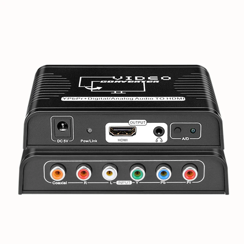5 Rca Ypbpr Componente A Hdmi Audio Video Converter 1080P Ypbpr Video A Hdmi Audio Extractor Adapter Per Wii Ps3 Per Monitorare La Tv
