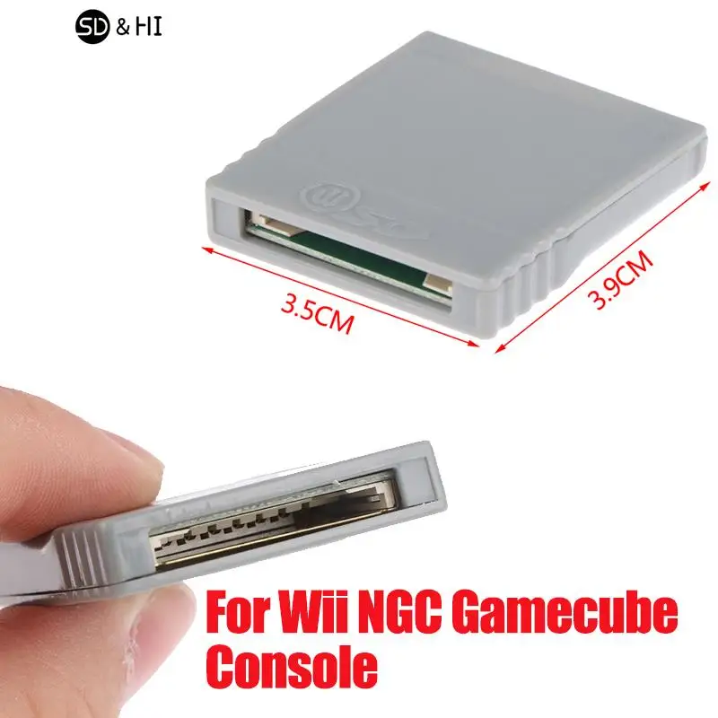 Sd Flash Wisd Memory Card Adapter Converter Adapter Card Reader Per Wii Ngc Gamecube Console