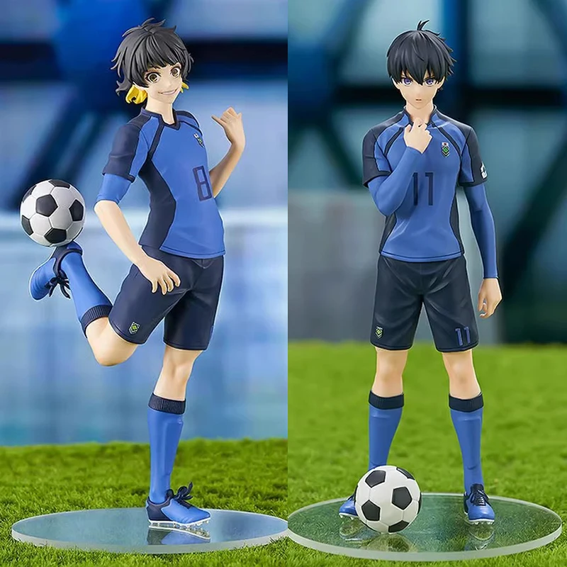 Bluelock Figure Meguru Bachira Isagi Yoichi Action Figures Blue Lock Action Figures Pvc Anime Model Collection Toys Gifts