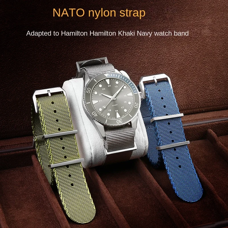 Adatto Per Seiko Iwc Hamilton Khaki Navy Black Blue Grey Water Lung Cinturino Per Orologio Impermeabile In Tela Di Nylon Morbido Muslimah