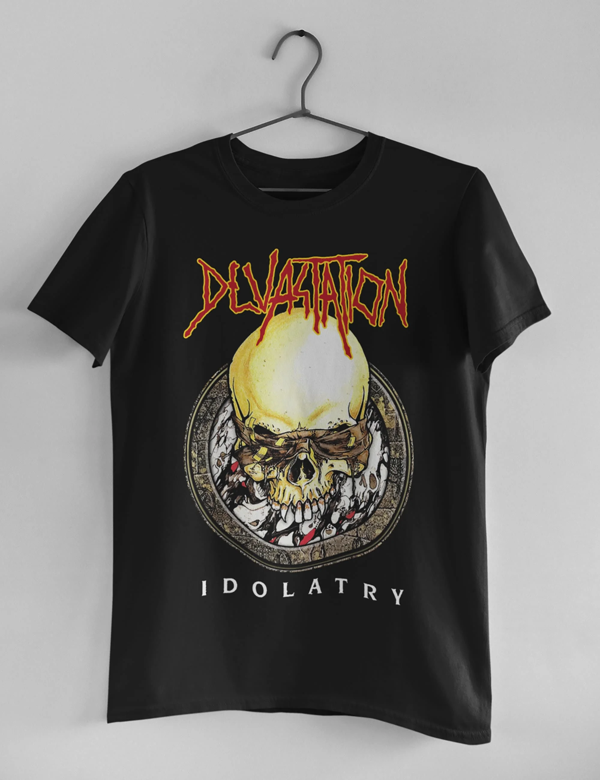 T-Shirt Unisex Della Distruzione Idolatry Thrash Metal Death