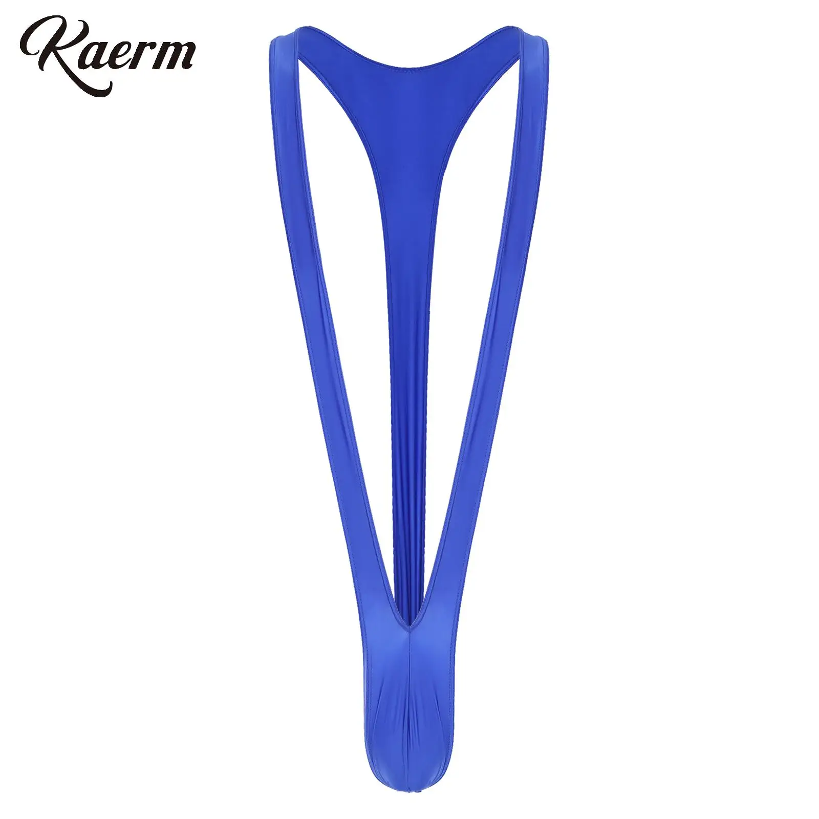 Mens Shiny Oil One Piece Mankini Racer Y Reggicalze Bulge Pouch Thongs Body Swimwear Athletic Body Biancheria Intima Sexy