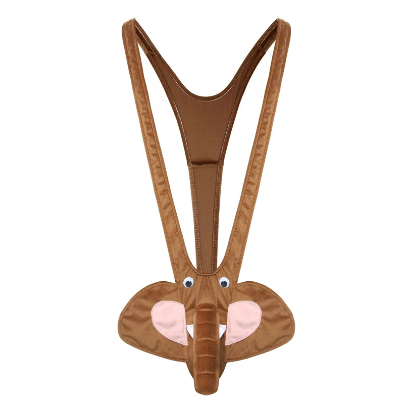 Natale Renna Mankini Costume Animale Erotico Bavaglio Campane Regalo Sling Perizoma Cosplay Fancy Party Dress Halloween