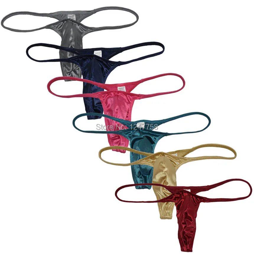 Intimo Erotico Gay Da Uomo Sexy T-Back Lucido Micro String Mini Tangas Perizoma Slip Homme Mankini Mutandine