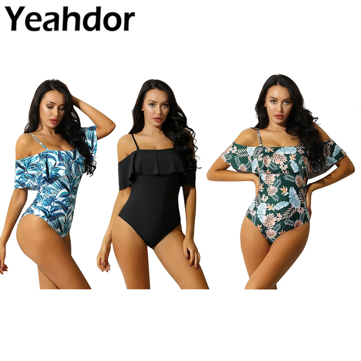 Costume Da Bagno Intero Per Donna Costume Da Bagno Con Spalle Scoperte Costumi Da Bagno Arricciati Costumi Da Bagno Donna Mankini Costumi Da Bagno Cos