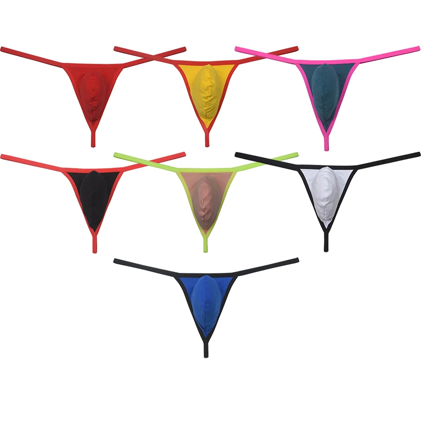 Biancheria Intima Di Cotone Da Uomo Sexy Bulge Pouch G-String Tangas Perizoma Sospensorio Bikini Sissy Mankini Elegante E Confortevole