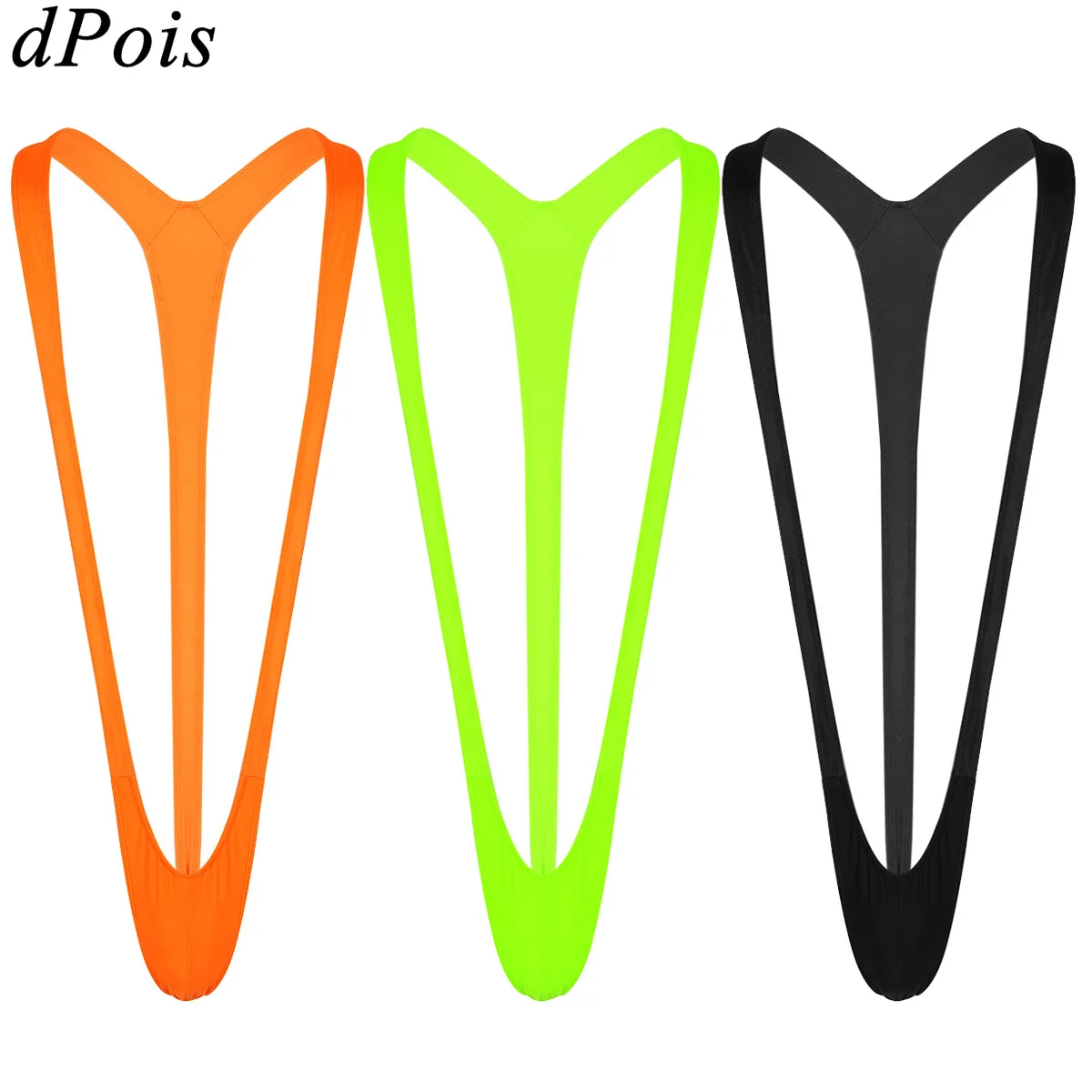 Dpois Sexy Mankini Costume Da Bagno Intero Da Uomo Sopra La Spalla Cavallo Perizoma A Forma Di V Mens Beach Wear Costumi Da Bagno Perizoma Perizoma
