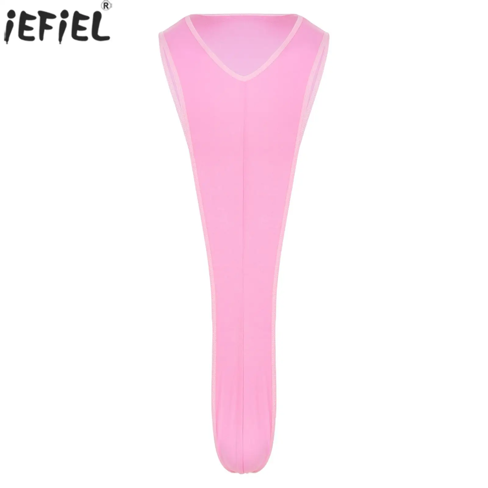 Mens Tinta Unita Tank Bulge Pouch Costume Intero Mankini Erotic Swimwear Underwear Nightwear Body