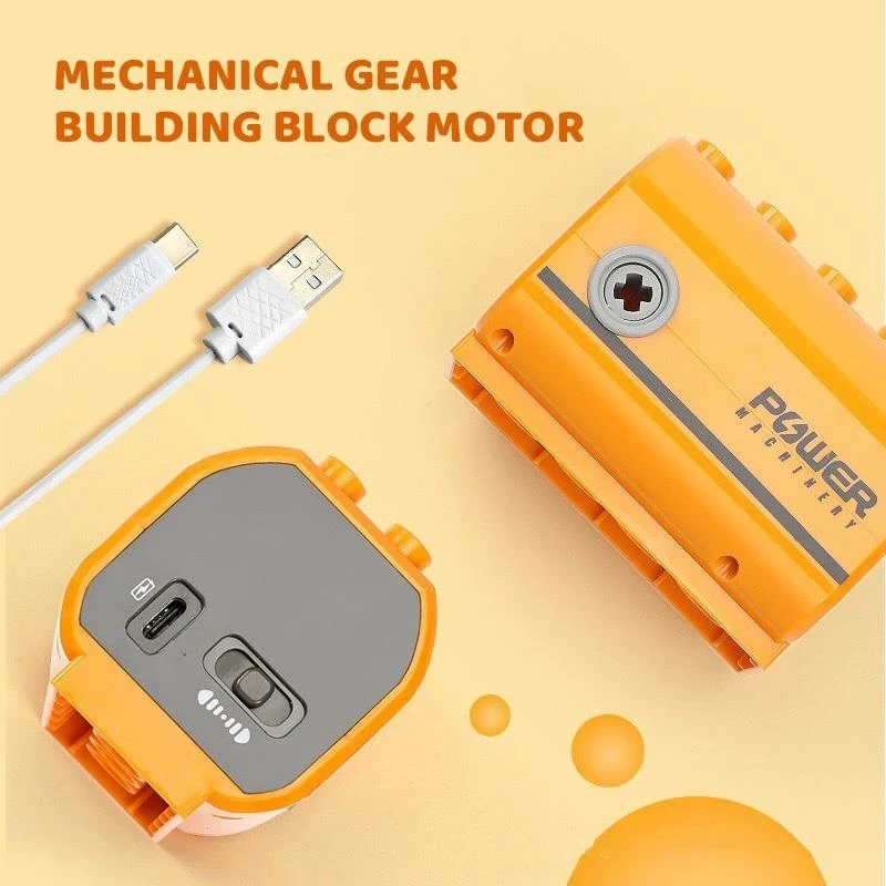 9656 Big Large Spin Technical Parts Motor Multi Power Functions Tool Servo Blocks Motor Pf Model Set Building Compatibile 9656