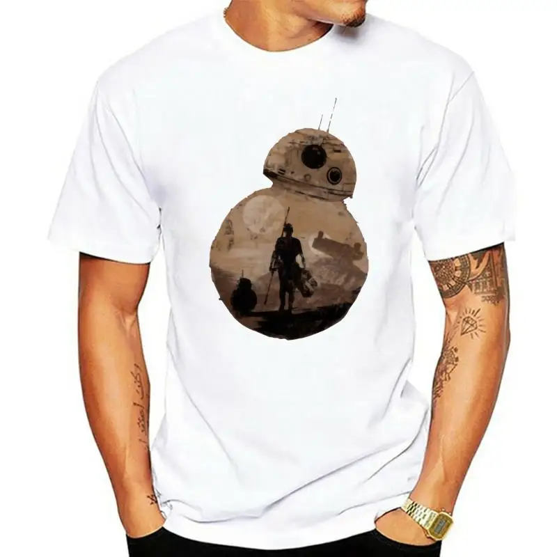 T-Shirt Da Uomo Che Rotola Attraverso La Maglietta Spaziale Bb8 Maglietta Da Donna