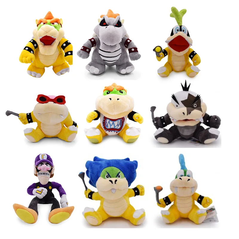 9 Stili Mario Bowser Peluche Cartoon Film Anime Bowser Jr. Dragon Dolls Soft Farcito Peluche Modello Regali Di Compleanno