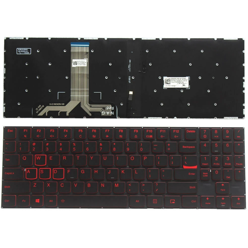 Nuova Tastiera Us Per Lenovo Legion Y520 Y520-15Ikb Y720 Y720-15Ikb Laptop Retroilluminato