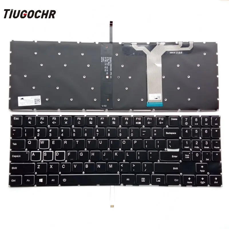 Nuovo Inglese Usa Per Lenovo Legion Y520 Y520-15Ikb Y720 Y720-15Ikb Tastiera Retroilluminata Rossa Sn20M27498