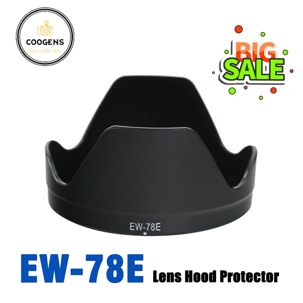 Ew-78E Ew78E Flower Petal Lens Hood Protector Per Canon Eos Ef-S 15-85Mm F/3.5-5.6 Is Usm / 15-85Mm F3.5-5.6 Is Accessori Usm