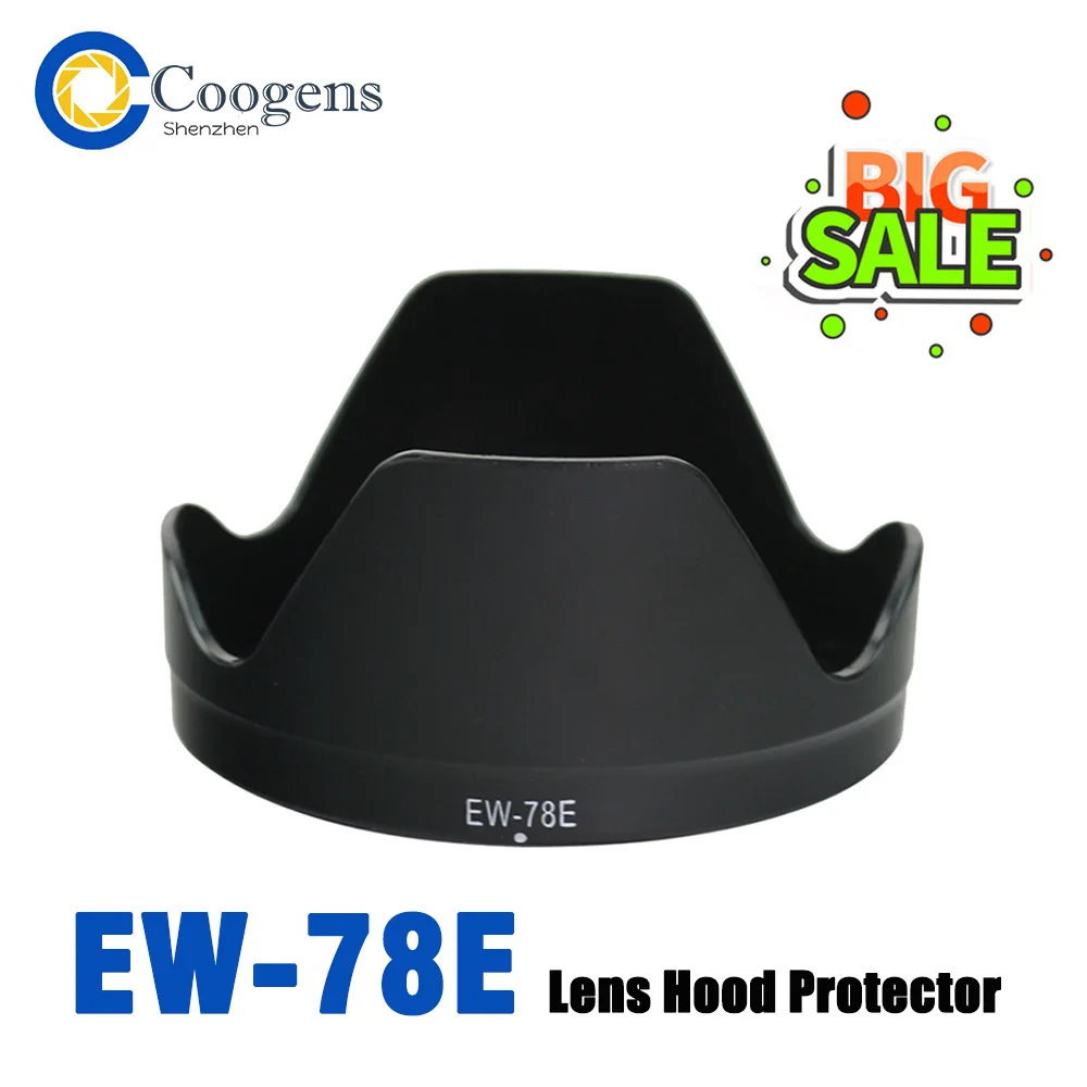 Ew-78E Ew78E Flower Petal Lens Hood Protector Per Canon Eos Ef-S 15-85Mm F/3.5-5.6 Is Usm / 15-85Mm F3.5-5.6 Is Accessori Usm