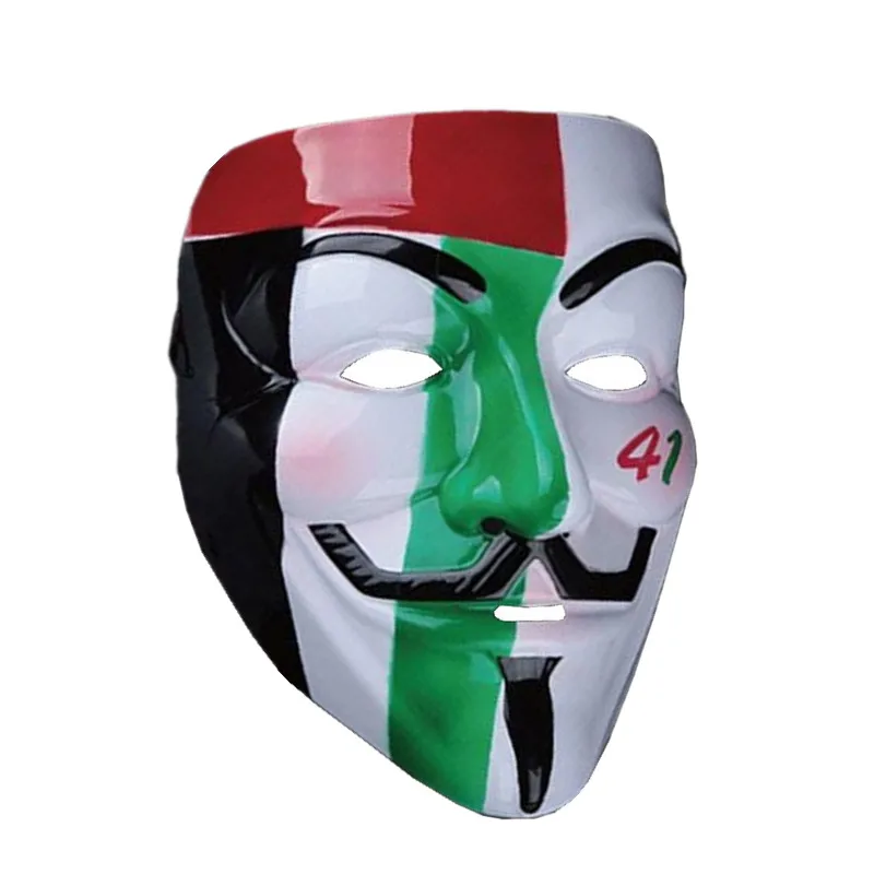 2021 Nuovo V Per Vendetta Maschera Mimetica Maschera Cosplay Film Eterno Guy Fawkes Halloween Masquerade Party Smile Mask Maschera Joker